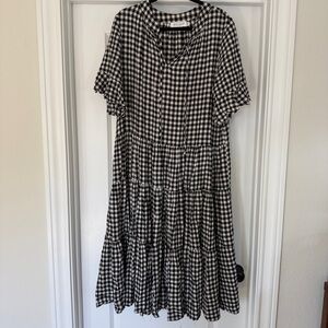 Black and White Gingham Dress